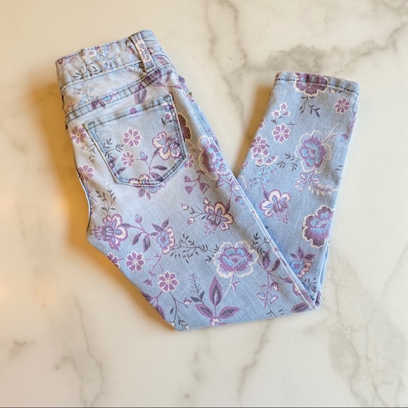 GAP Other - Gap Kids Girl’s Floral Super Skinny Jeans